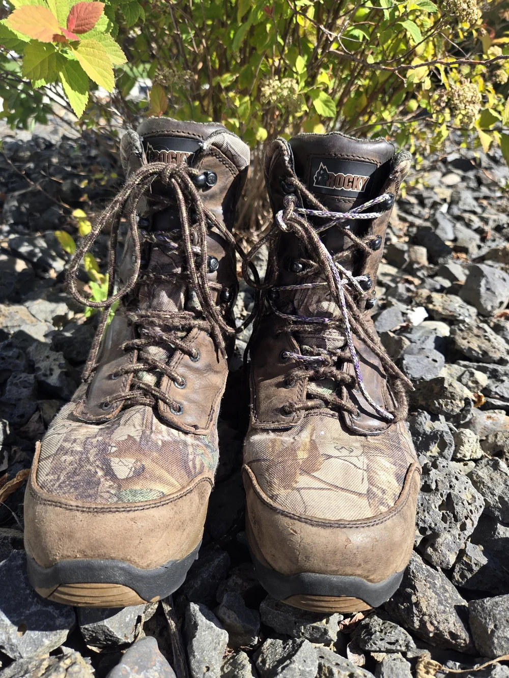 Rocky Men’s Brown Camo Waterproof Hunting Boots